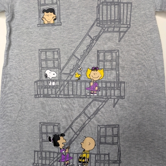 Appaman Peanuts Gray Apartment Dress 8 - Picture 3 of 5